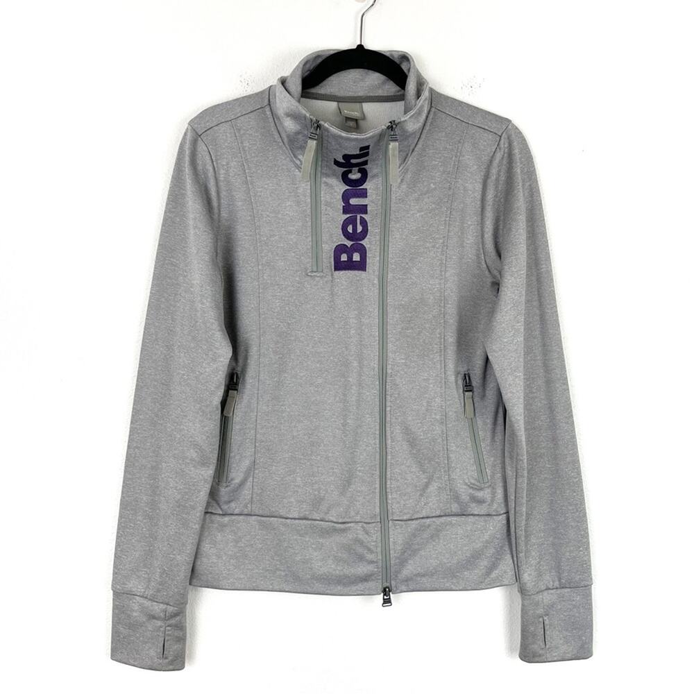 Bench Women’s Full Zip Sweatshirt Jacket High Neck Track Athleisure Large